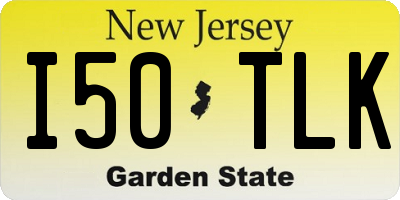 NJ license plate I50TLK