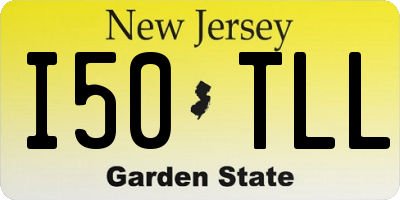 NJ license plate I50TLL