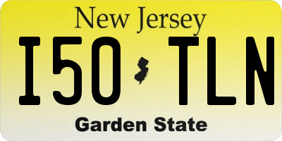 NJ license plate I50TLN