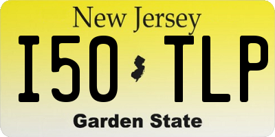 NJ license plate I50TLP
