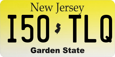 NJ license plate I50TLQ