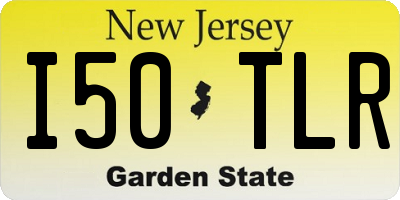 NJ license plate I50TLR