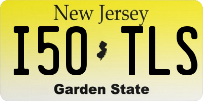 NJ license plate I50TLS