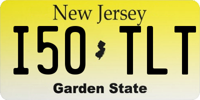 NJ license plate I50TLT