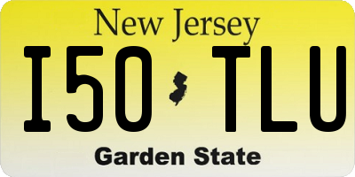 NJ license plate I50TLU