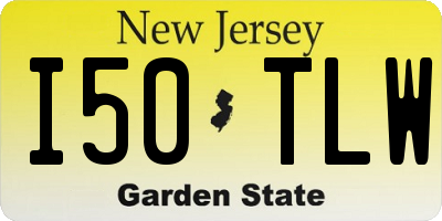NJ license plate I50TLW