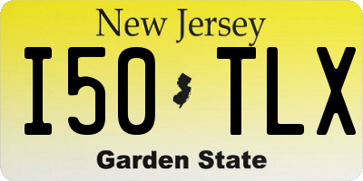 NJ license plate I50TLX