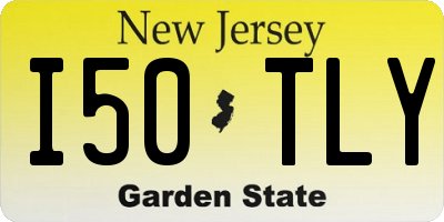 NJ license plate I50TLY