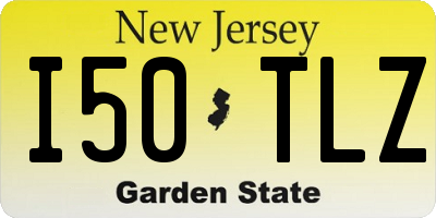 NJ license plate I50TLZ