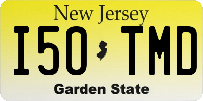 NJ license plate I50TMD