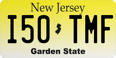 NJ license plate I50TMF