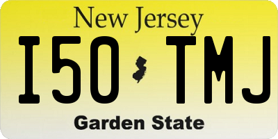 NJ license plate I50TMJ