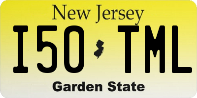 NJ license plate I50TML