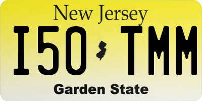 NJ license plate I50TMM