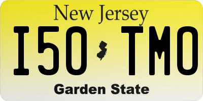 NJ license plate I50TMO
