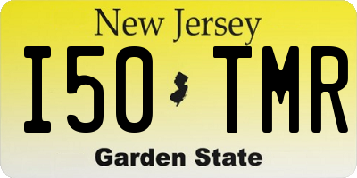 NJ license plate I50TMR