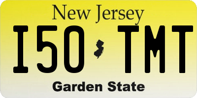 NJ license plate I50TMT