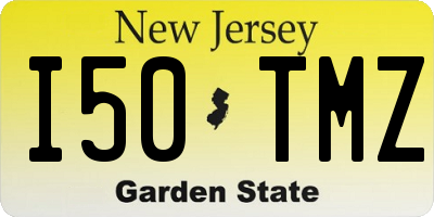 NJ license plate I50TMZ