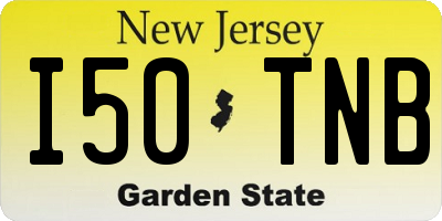 NJ license plate I50TNB