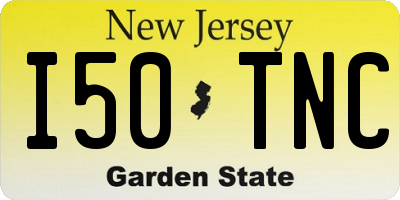 NJ license plate I50TNC