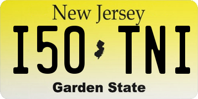 NJ license plate I50TNI