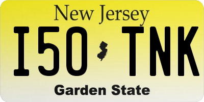 NJ license plate I50TNK