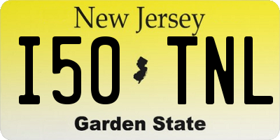 NJ license plate I50TNL