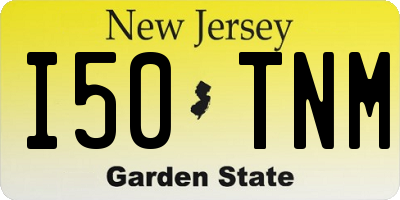 NJ license plate I50TNM