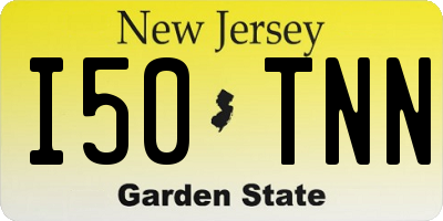 NJ license plate I50TNN