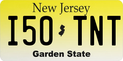 NJ license plate I50TNT
