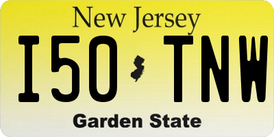 NJ license plate I50TNW