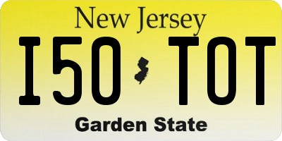 NJ license plate I50TOT