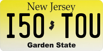 NJ license plate I50TOU