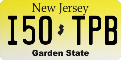 NJ license plate I50TPB