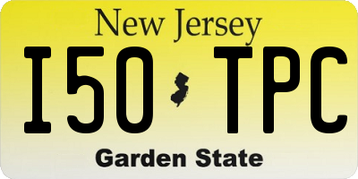 NJ license plate I50TPC