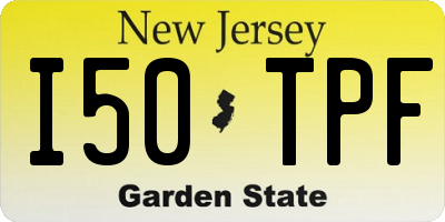 NJ license plate I50TPF