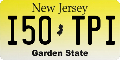 NJ license plate I50TPI