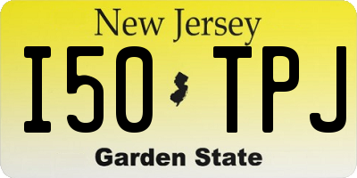 NJ license plate I50TPJ