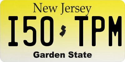 NJ license plate I50TPM