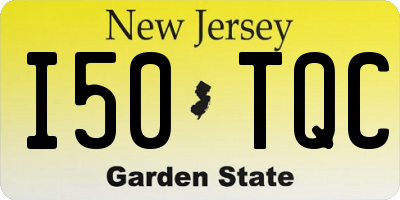 NJ license plate I50TQC