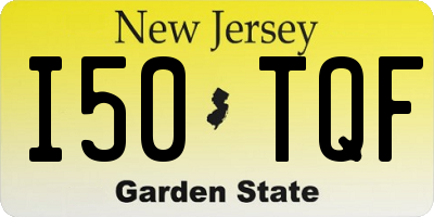 NJ license plate I50TQF