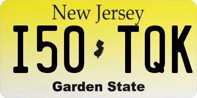 NJ license plate I50TQK