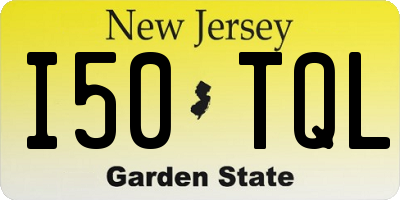 NJ license plate I50TQL