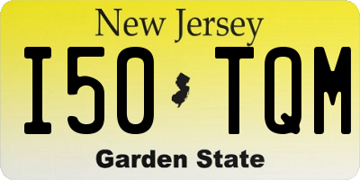 NJ license plate I50TQM