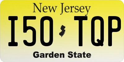 NJ license plate I50TQP