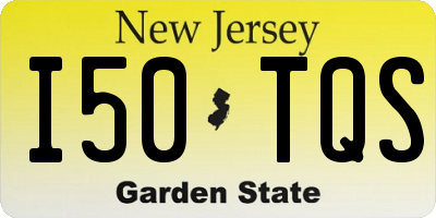 NJ license plate I50TQS