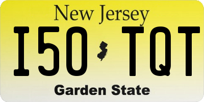 NJ license plate I50TQT