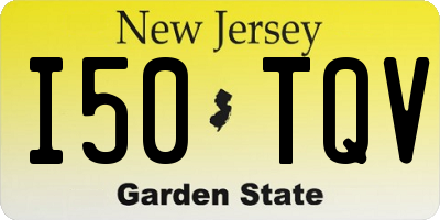 NJ license plate I50TQV
