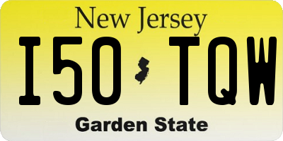 NJ license plate I50TQW