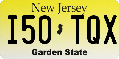 NJ license plate I50TQX